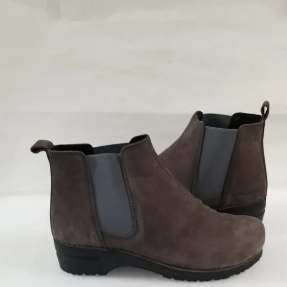 SANITA HUDSON OILED LEATHER BOOTS COLOR ANTHRACITE SIZE US 10 EURO 41 - Picture 2 of 4